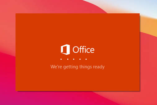 Office launcher open.