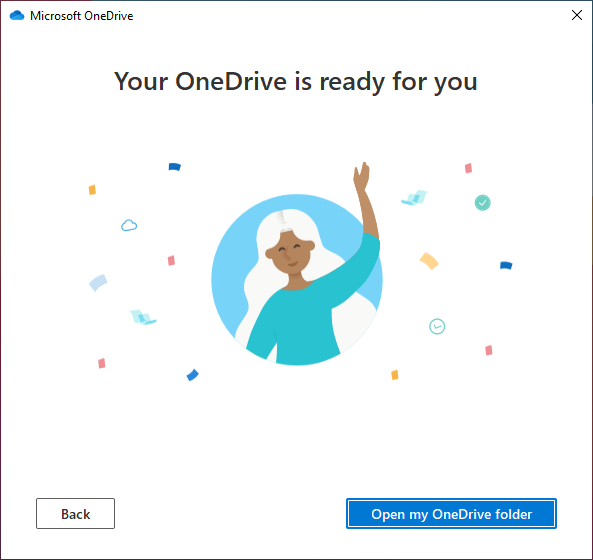 OneDrive open in the file explorer.